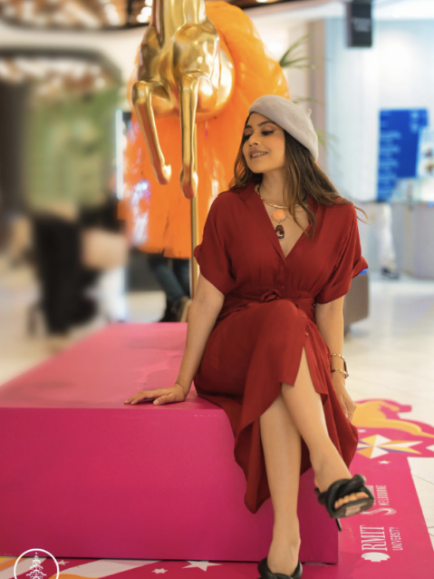 Olivia Draped Midi Dress